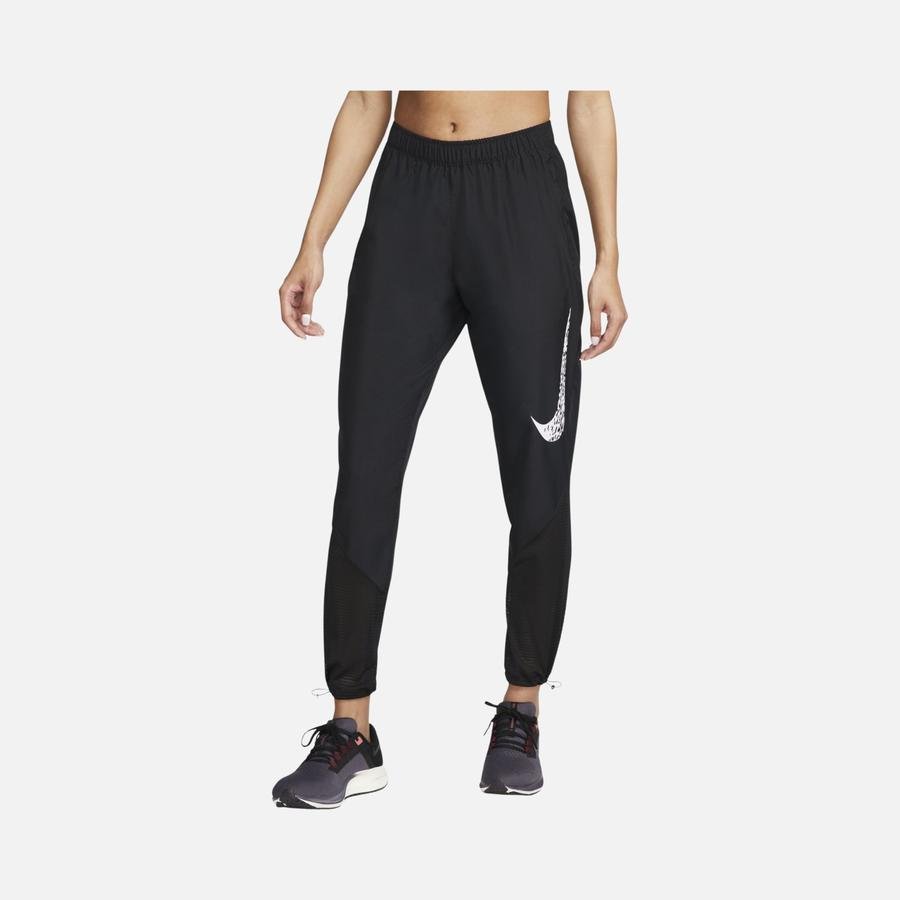  Nike Dri-Fit Swoosh Run Mid-Rise Running Kadın Eşofman Altı