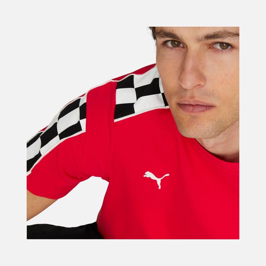  Puma Scuderia Ferrari Race MT7 Short-Sleeve Erkek Tişört
