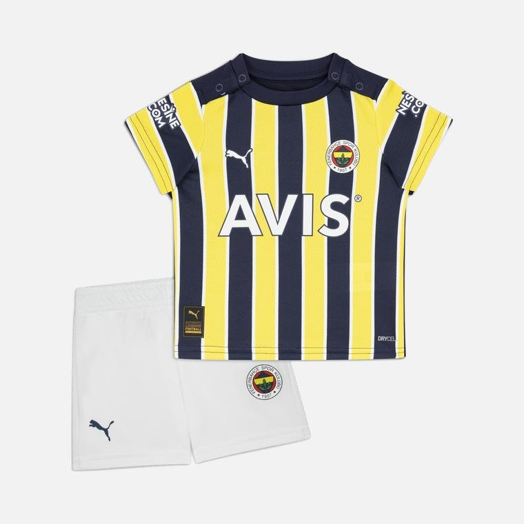 Puma Fenerbahçe S.K. 2022-2023 Çubuklu İç Saha Bebek Forma Takım