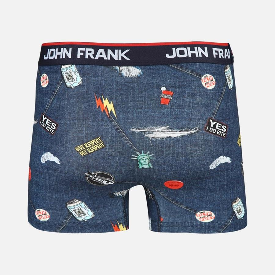  John Frank Ripped Di̇ji̇tal Printed Erkek Boxer