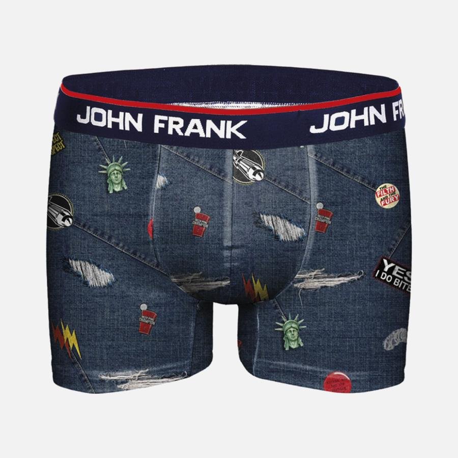  John Frank Ripped Di̇ji̇tal Printed Erkek Boxer