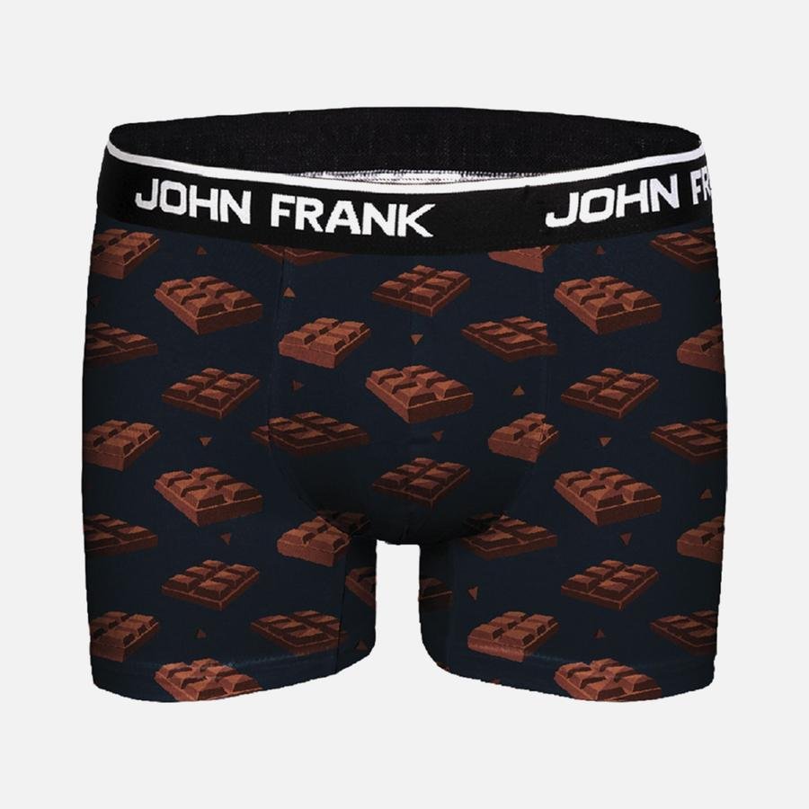  John Frank Chocolate Di̇gi̇tal Printing Erkek Boxer