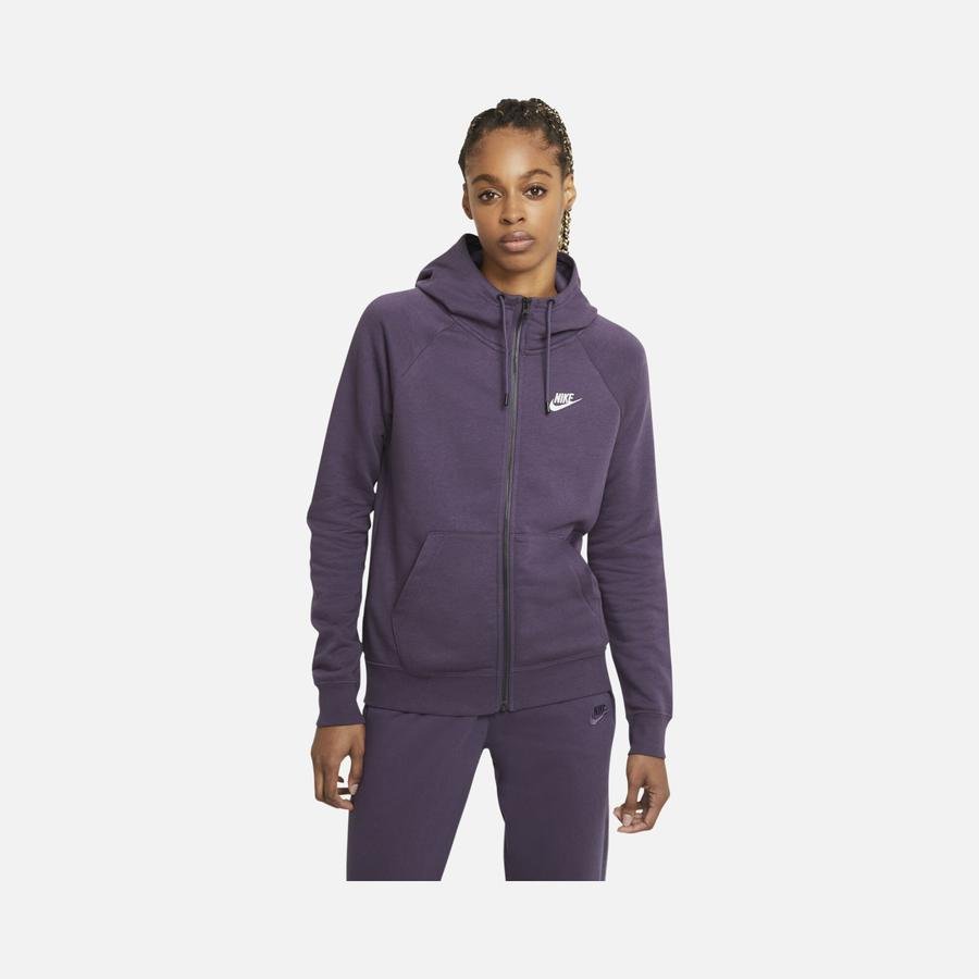  Nike Sportswear Essential Full-Zip Fleece Hoodie Kadın Sweatshirt