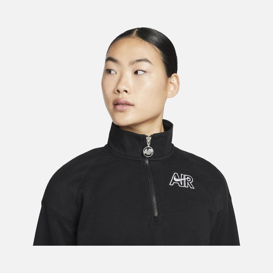  Nike Sportswear Air Cropped Fleece 1/4-Zip Kadın Sweatshirt