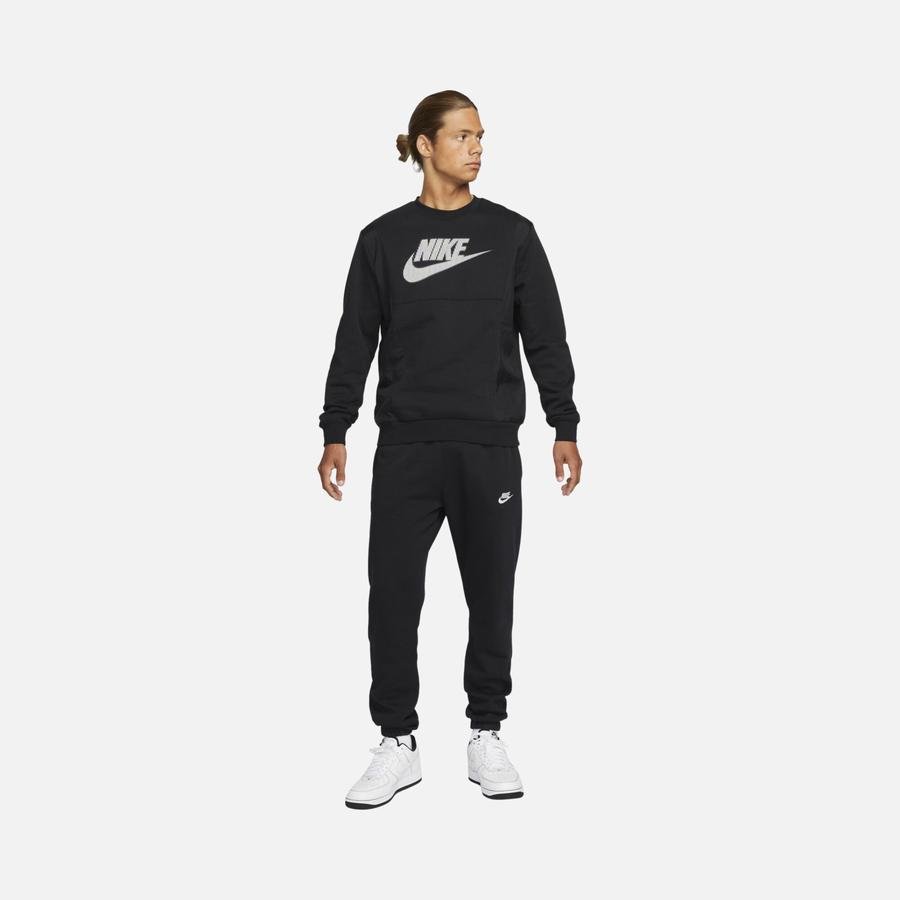  Nike Sportswear Hybrid Fleece Colorblock Erkek Sweatshirt