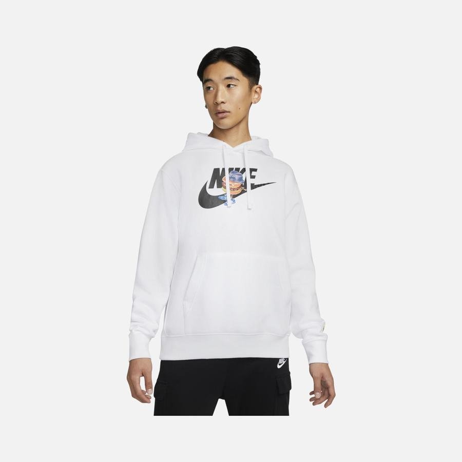  Nike Sportswear S.O. Pk 2 ''Sole Food'' Graphic Brushed-Back Pullover Hoodie Erkek Sweatshirt