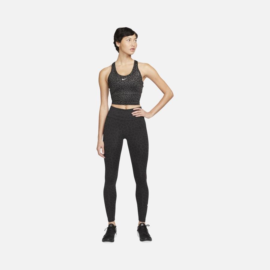  Nike Dri-Fit One Leopard Printed Slim Fit Cropped Kadın Atlet