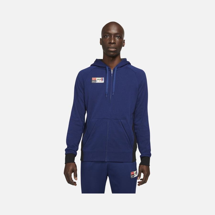  Nike F.C. Full-Zip Football Hoodie Erkek Sweatshirt