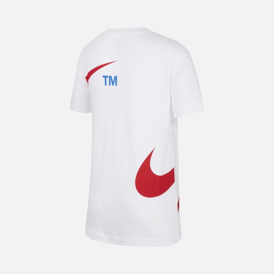  Nike Sportswear Swoosh Pullover Semi-Brushed-Back Short-Sleeve (Boys') Çocuk Tişört