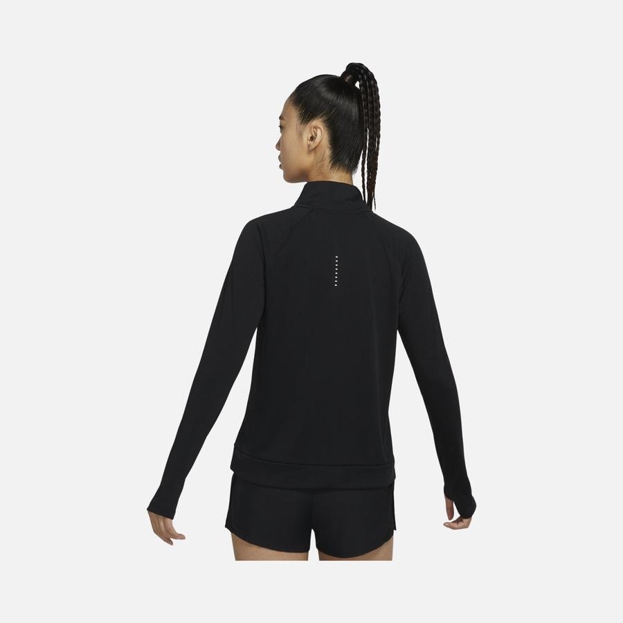  Nike Dri-Fit Swoosh Run 1/4-Zip Running Midlayer Long-Sleeve Kadın Tişört
