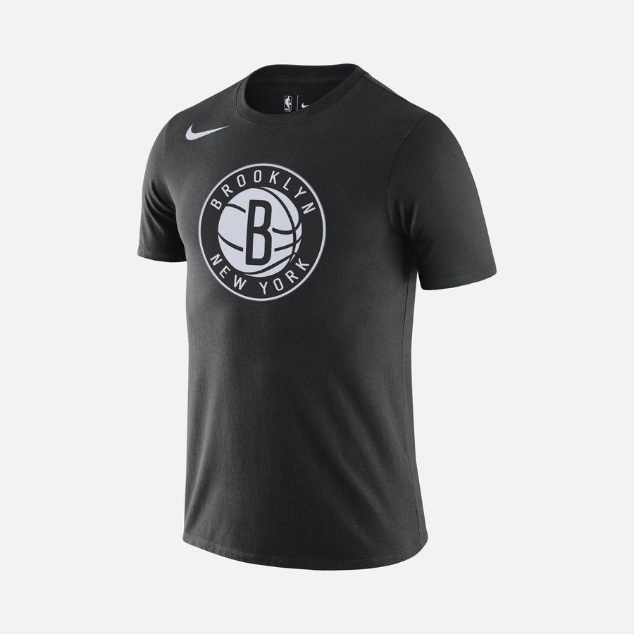  Nike Dri-Fit Brooklyn Nets City Essential Logo NBA Short-Sleeve Erkek Tişört