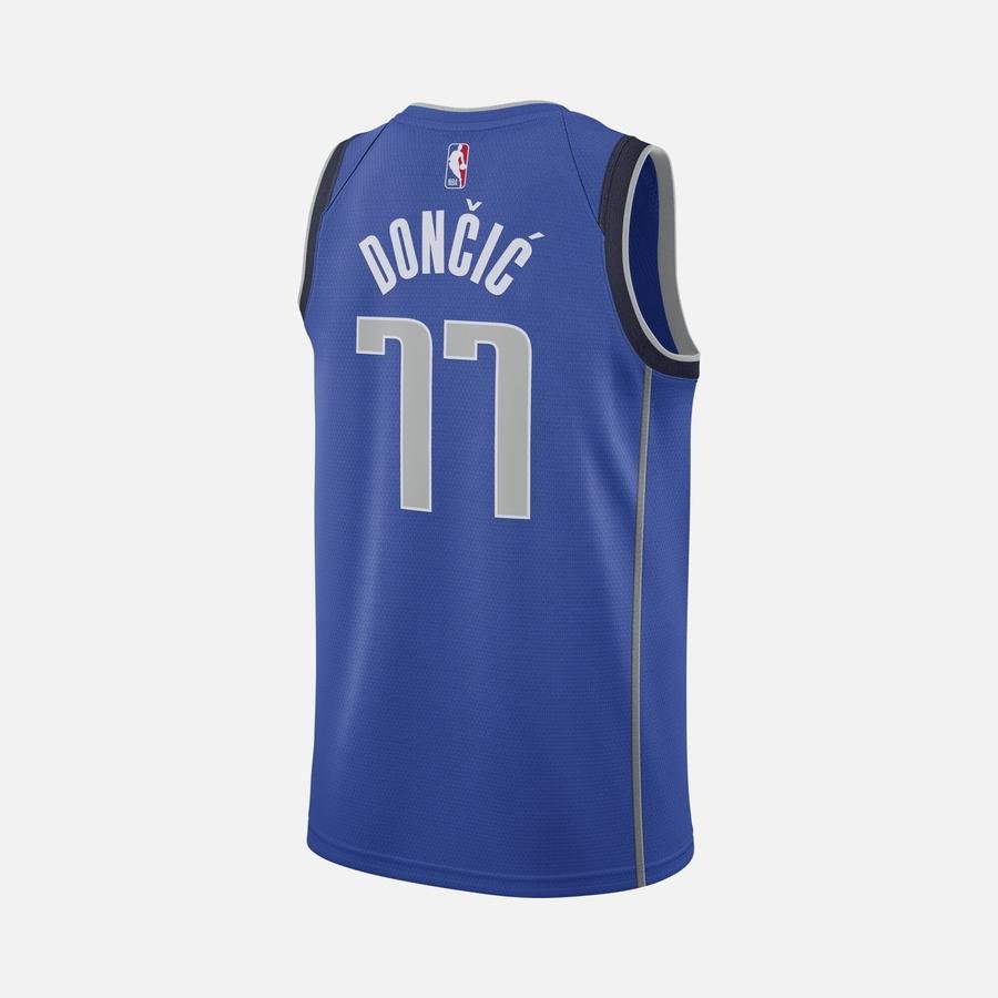  Nike NBA Luka Doncic Mavericks Icon Edition 2020 Swingman Jersey Erkek Forma