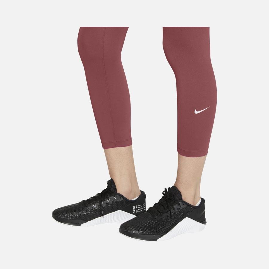  Nike One Mid-Rise Crop Kadın Tayt