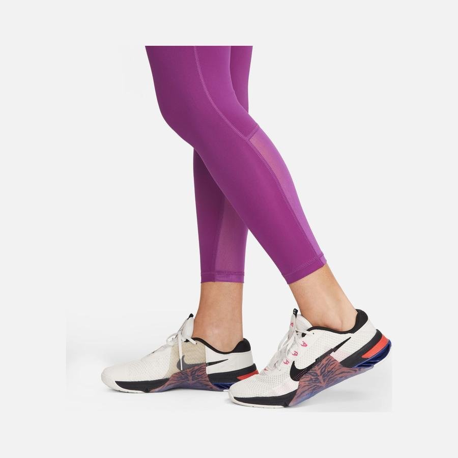 Nike Pro 365 Yüksek Belli 7/8 File Panelli Kadın Taytı