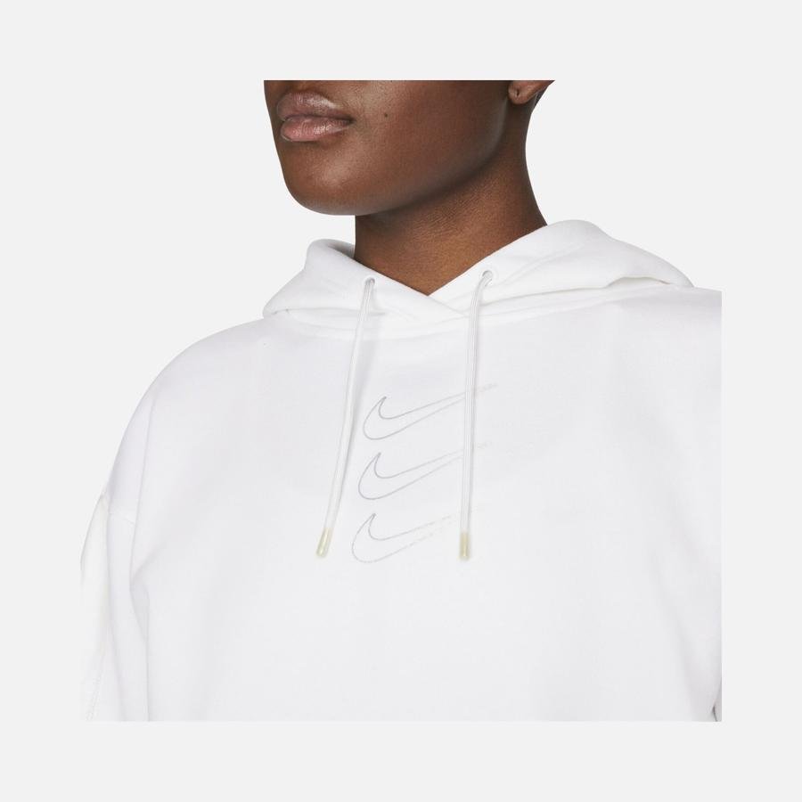  Nike Sportswear Oversized Fleece Graphic Opal Shine Hoodie Kadın Sweatshirt