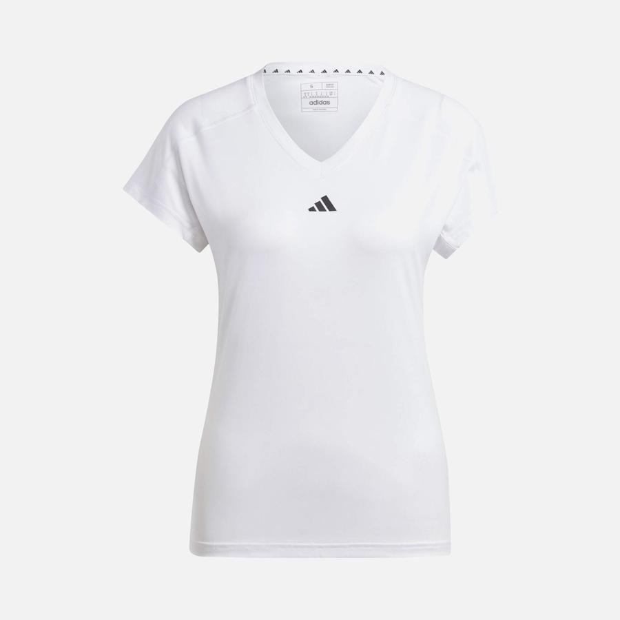  adidas AEROREADY Train Essentials Minimal Branding V-Neck Short-Sleeve Kadın Tişört