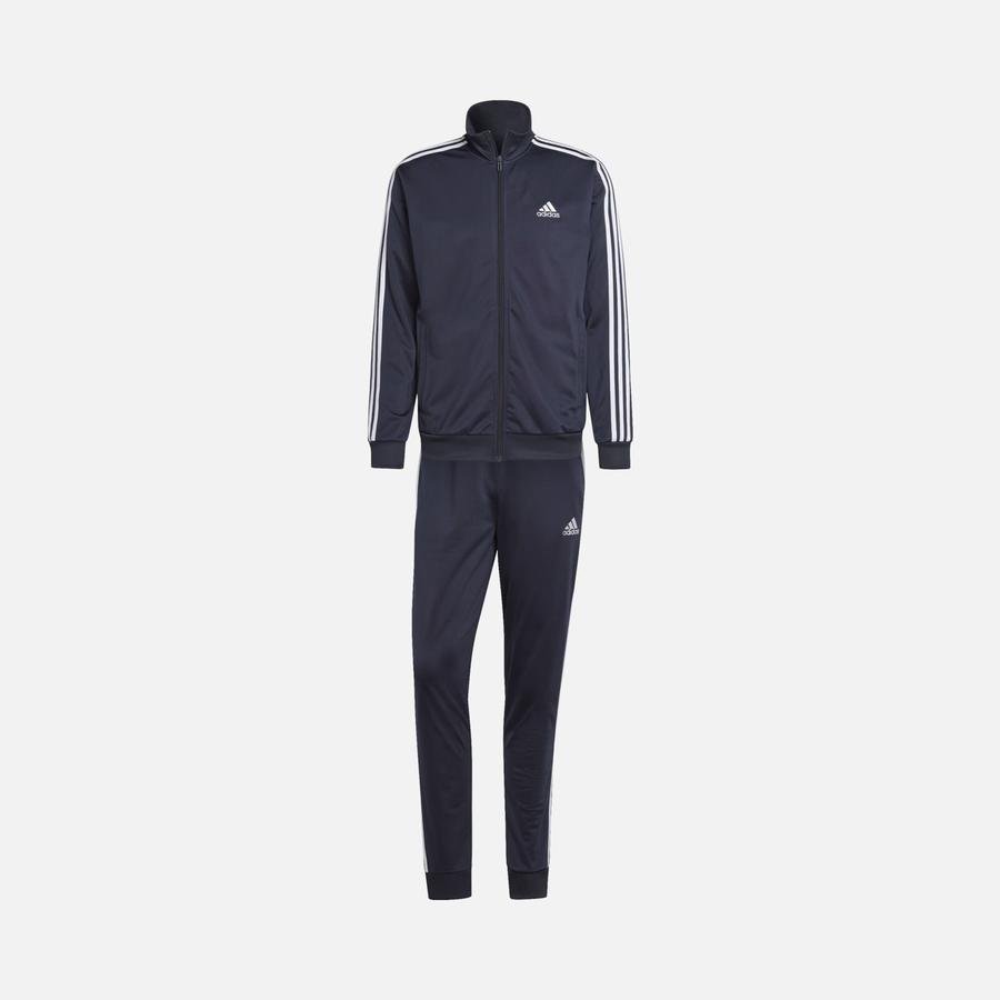  adidas Sportswear Basic 3-Stripes Tricot Full-Zip Erkek Eşofman Takımı