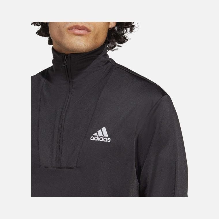adidas Sportswear Small Logo Tricot 3-Stripes Half-Zip Hoodie Erkek Eşofman Takımı