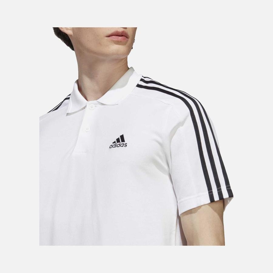  adidas Essentials Piqué Embroidered Small Logo 3-Stripes Polo Short-Sleeve Erkek Tişört