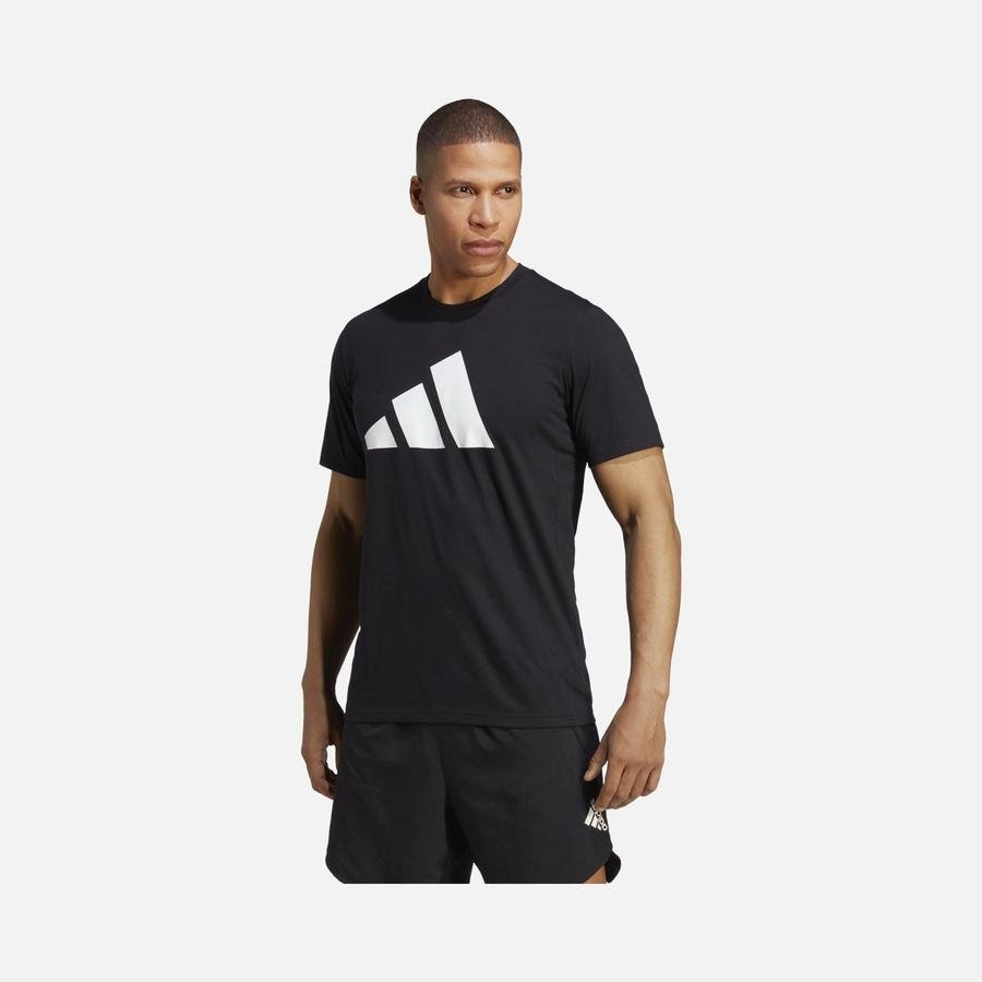  adidas Essentials Aeroready Train Feelready Logo Training Short-Sleeve Erkek Tişört