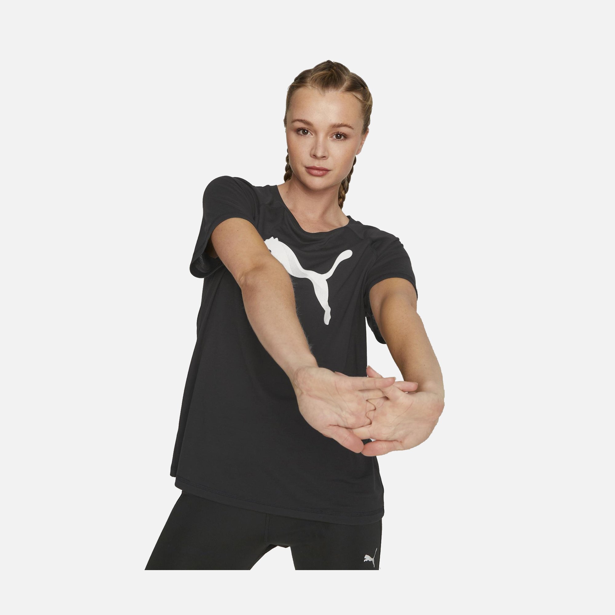 Puma Sportswear Evostripe Graphics Logo Short-Sleeve Kadın Tişört