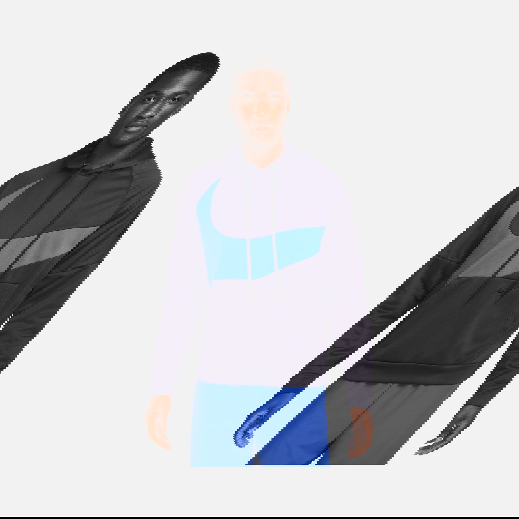  Nike Therma-Fit Pullover Swoosh Graphic Fitness Hoodie Erkek Sweatshirt