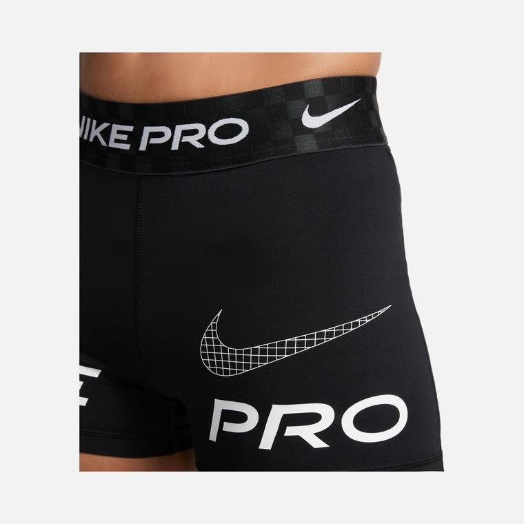 Nike Pro Dri-Fit Mid-Rise 8cm (approx.) Graphic Training Kadın Şort