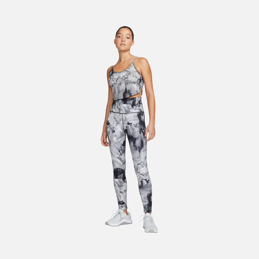  Nike Dri-Fit One Cropped Printed Training Kadın Atlet