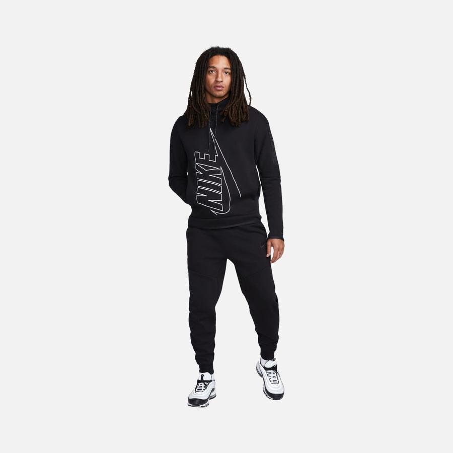  Nike Tech Fleece Pullover Graphic Hoodie Erkek Sweatshirt