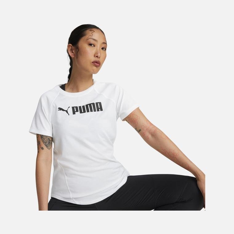 Puma Training  Fit Logo Short-Sleeve Kadın Tişört