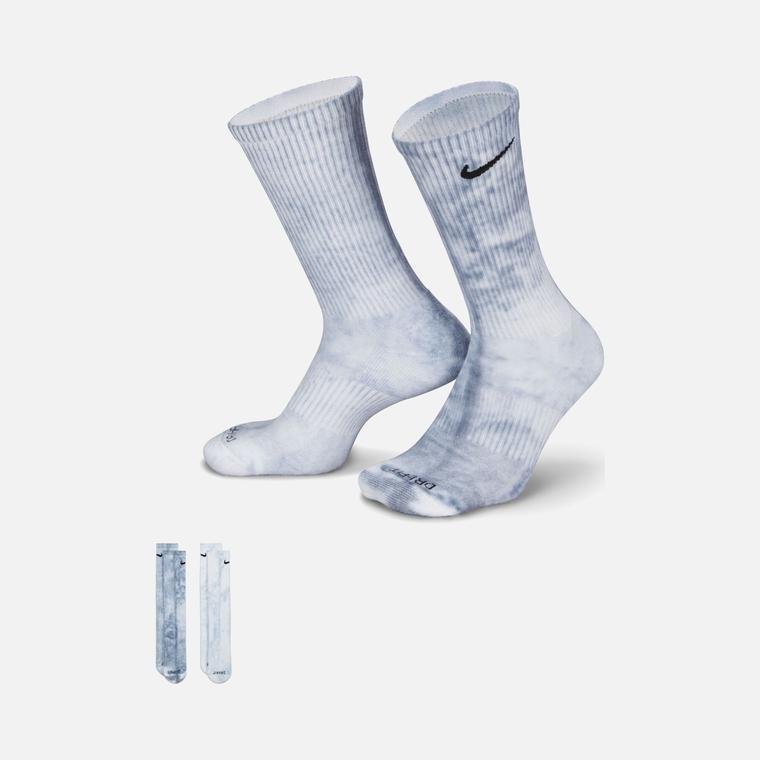 Nike Everyday Plus Cushioned Tie-Dye Crew (2 Pairs) Unisex Çorap