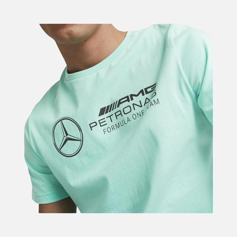 Puma Sportswear Mercedes-AMG Petronas Motorsport F1 Essentials Logo Short-Seeve Erkek Tişört