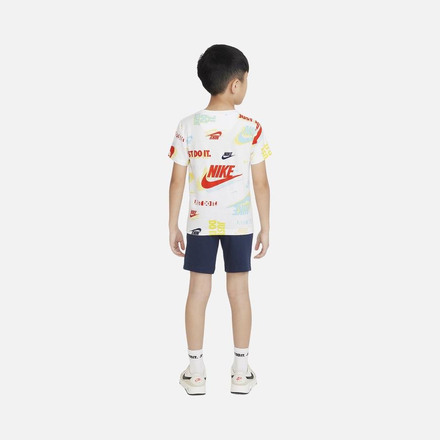  Nike Sportswear Active Joy Short-Sleeve Tişört&Şort (Boys') Çocuk Takım