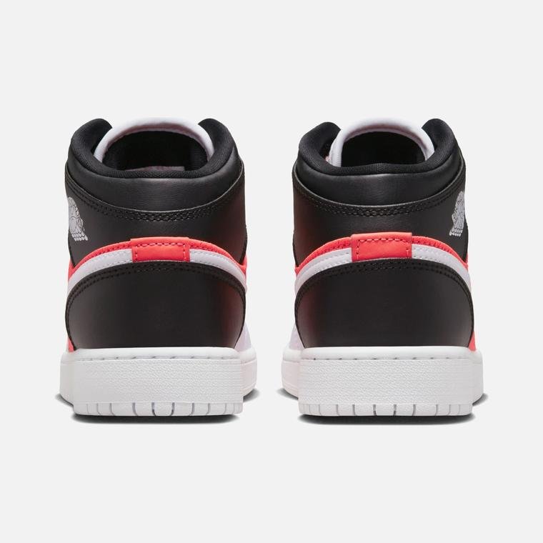 Nike Air Jordan 1 Mid SE ''Leather & Jersey Inspired Fabric'' (GS) Spor Ayakkabı