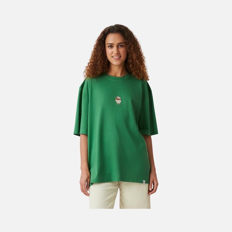 WWF Sportswear Cin Baykuşu Embroidered Oversize Short-Sleeve Unisex Tişört
