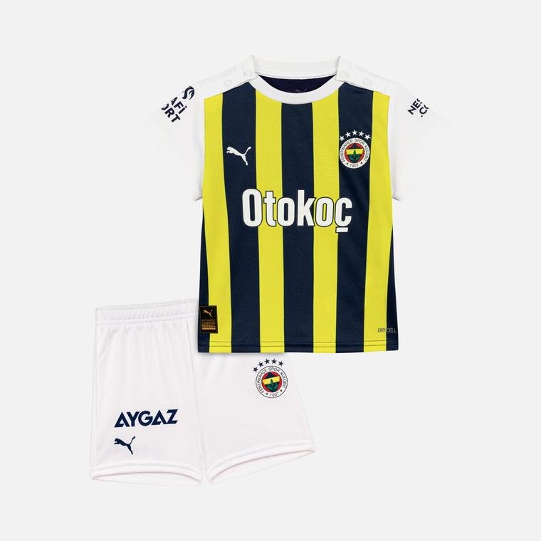 Puma Fenerbahçe S.K. 2023-2024 Çubuklu Bebek İç Saha Forma Takım