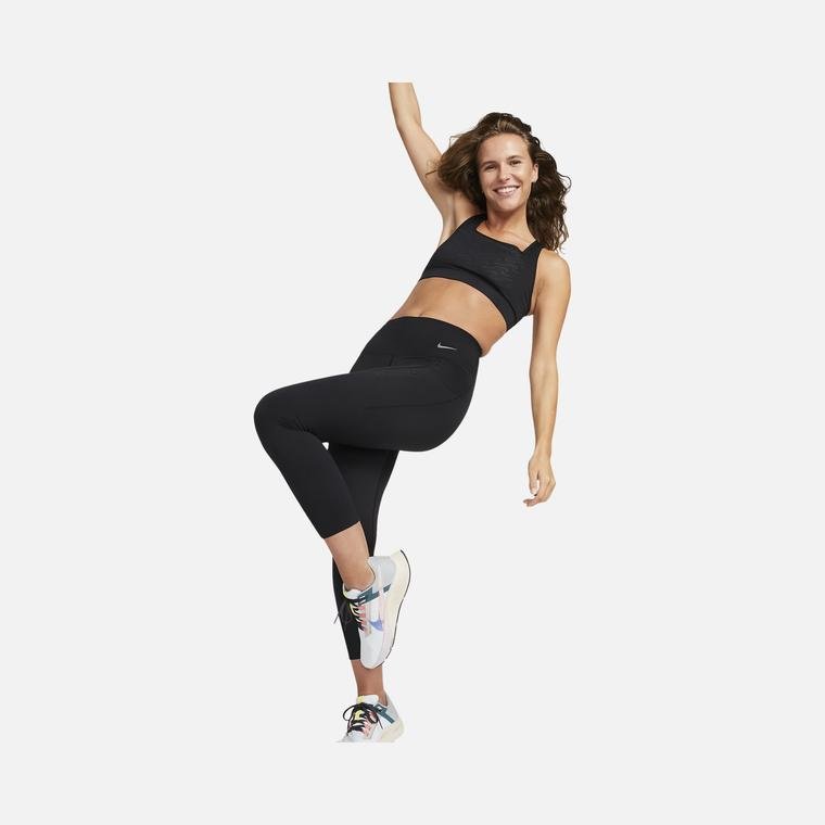 Nike Go Firm-Support Mid-Rise Cropped Training Kadın Tayt