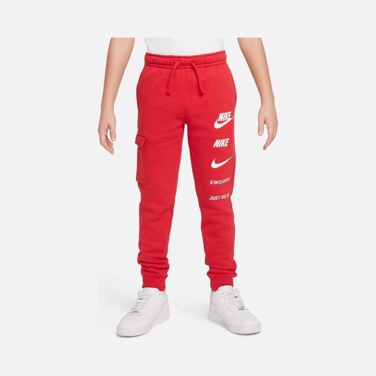 Nike Sportswear Fleece Cargo ''Multi Logo Graphic'' (Boys') Çocuk Eşofman Altı