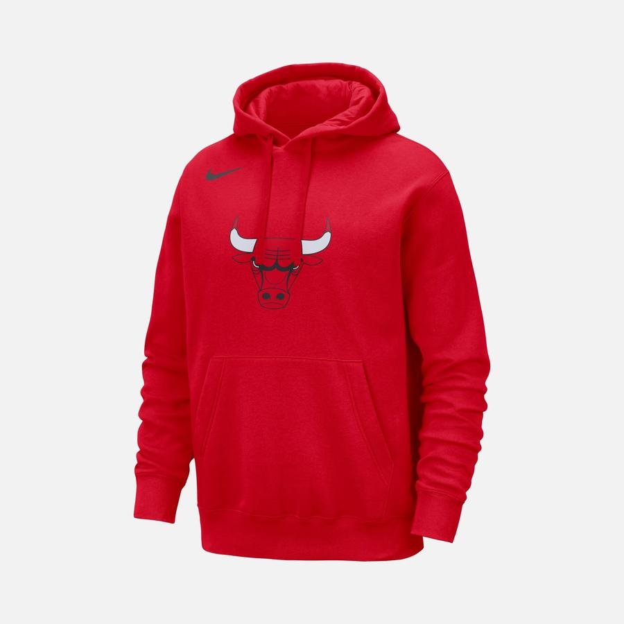  Nike Chicago Bulls Club NBA Pullover Hoodie Erkek Sweatshirt