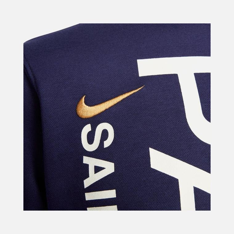 Nike Paris Saint Germain Soccer Crew-Neck French Terry Erkek Sweatshirt