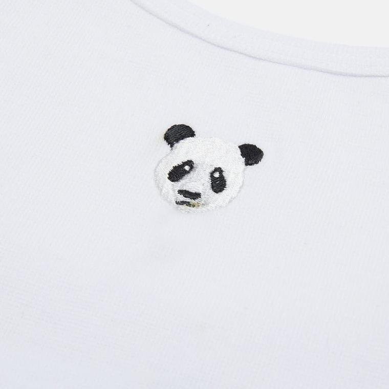 WWF Sportswear Panda Embroidered Cropped Kadın Atlet