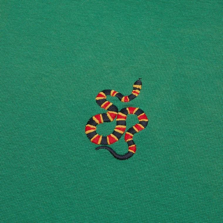 WWF Sportswear Mercan Yılanı Embroidered Cropped Kadın Atlet