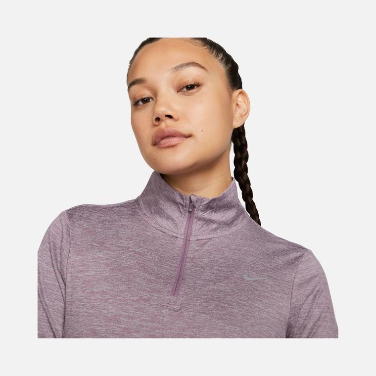 Nike Dri-Fit Swift Element UV 1/4-Zip Running Long-Sleeve Kadın Tişört