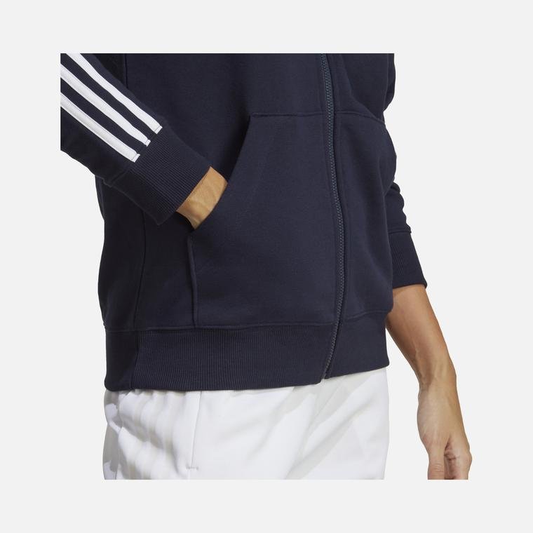 adidas Essentials 3-Stripes French Terry Full-Zip Hoodie Kadın Sweatshirt