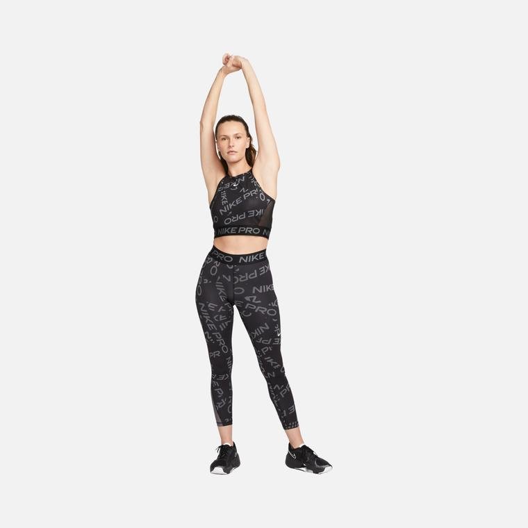 Nike Pro Dri-Fit Crop Printed Training Kadın Atlet