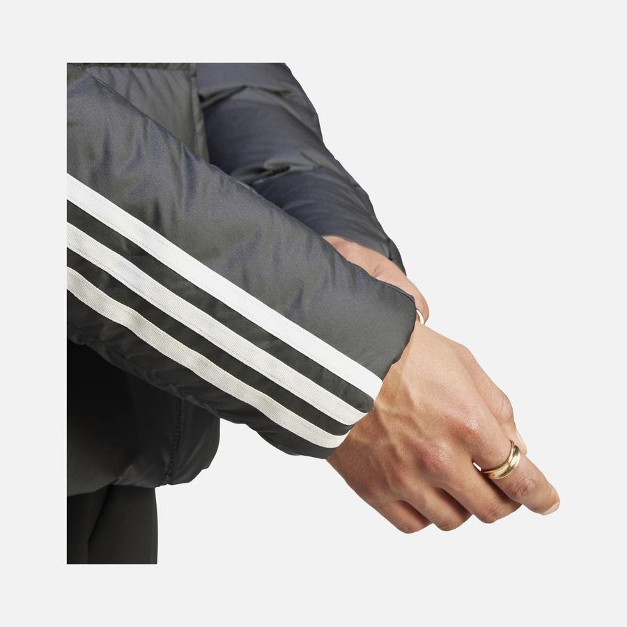  adidas Essentials Midweight Down 3-Stripes Full-Zip Hoodie Erkek Ceket