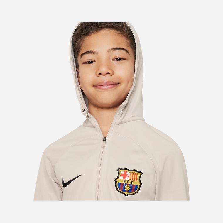 Nike F.C. Barcelona Dri-Fit Strike Hoodie Çocuk Eşofman Takımı