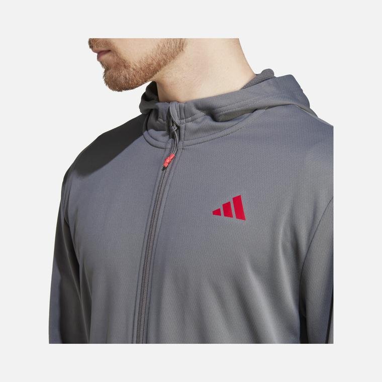 adidas Train Essentials Seasonal Training Full-Zip Hoodie Erkek Sweatshirt
