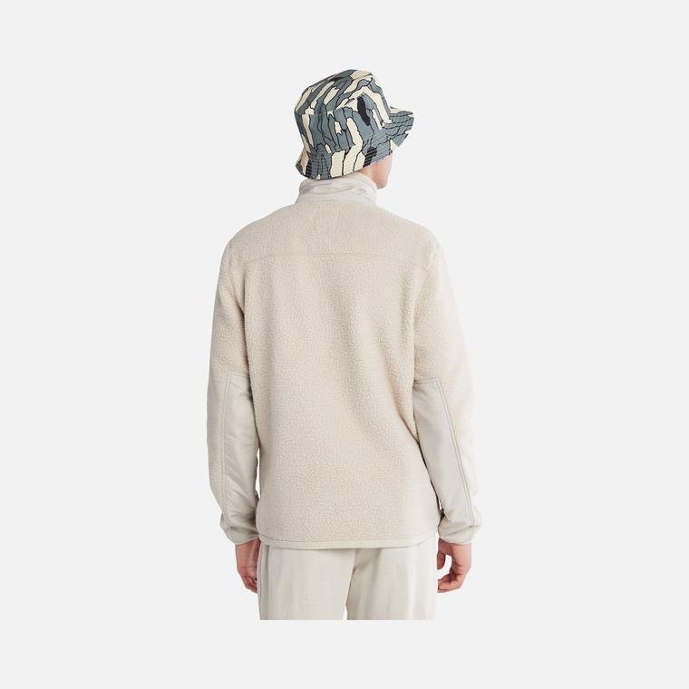 Timberland Sportswear Mix Media Sherpa Full-Zip Fleece Hoodie Erkek Ceket