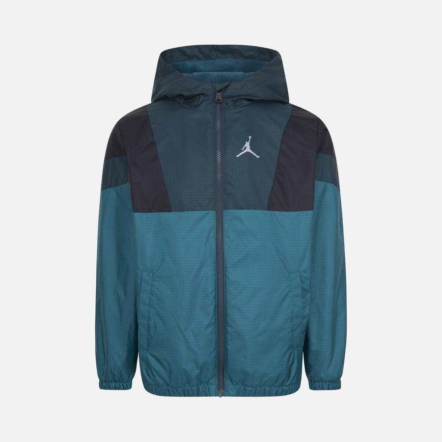  Nike Jordan Blocked Fleece Lined Windbreaker Full-Zip Hoodie Çocuk Ceket